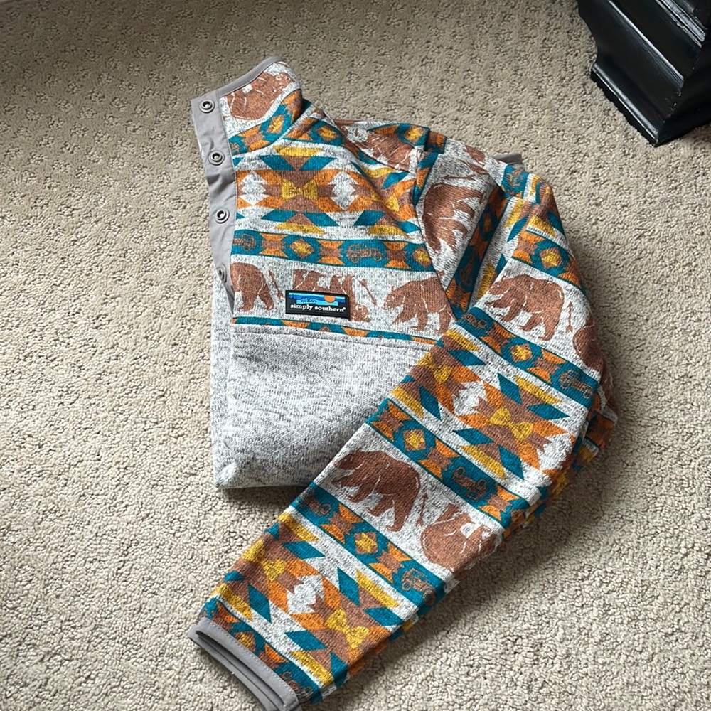 Button warm pullover